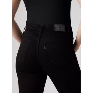 Levi's 311 Shaping Skinny Jeans Black Soft Stretch Mid Rise Size 6 Short W28 L28